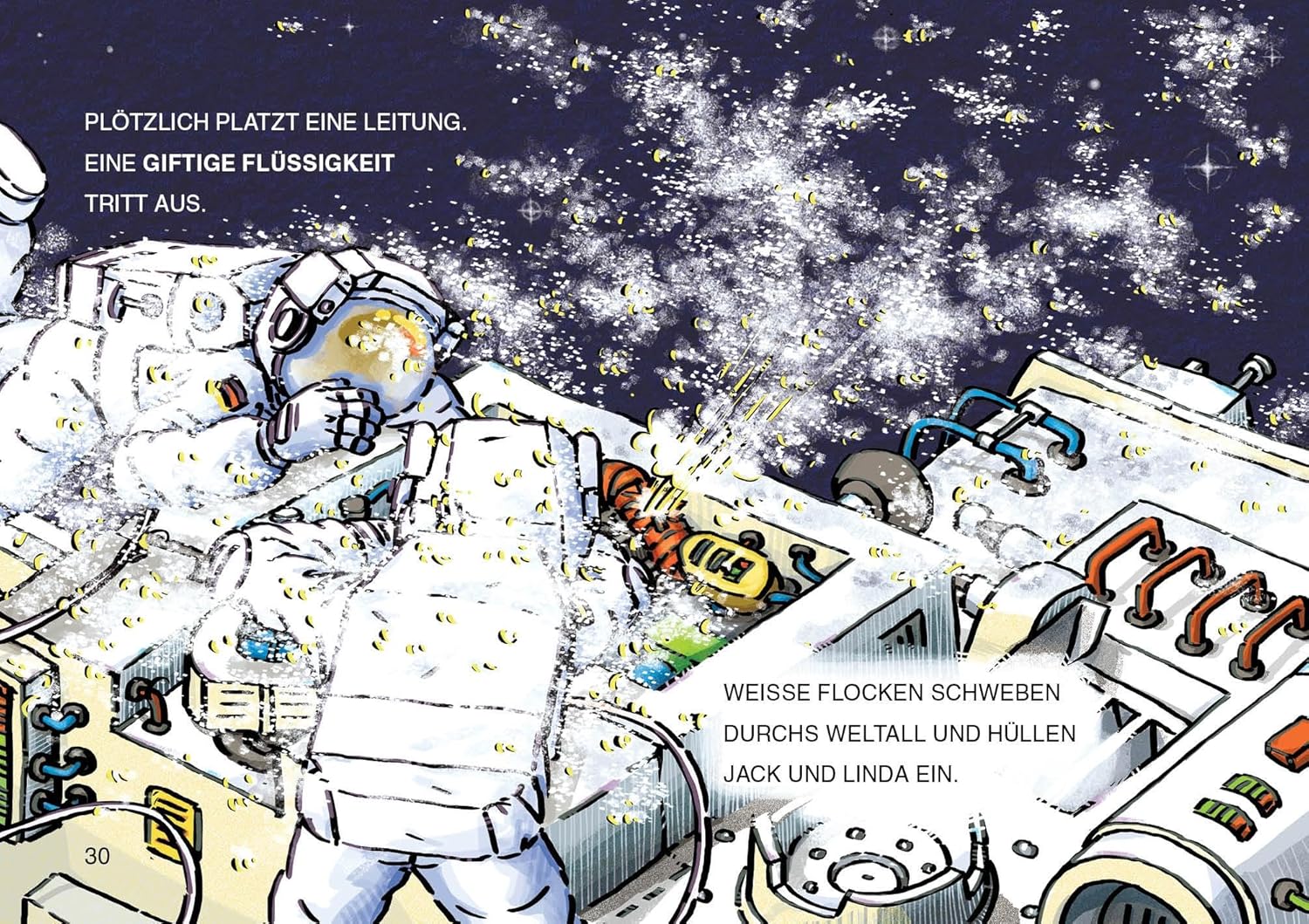 Leselöwen 1. Klasse - Alarm auf der Weltraumstation: Erstlesebuch Kinder ab 6 Jahre - Mit Großbuchstaben für Leseanfänger - Image 4