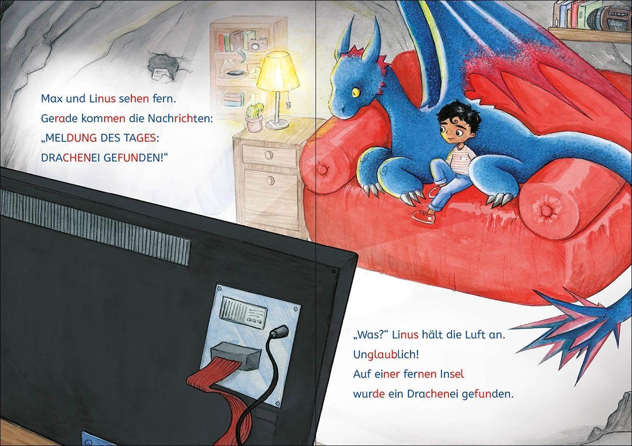 Leselöwen Lesetraining 1. Klasse - Das geheimnisvolle Drachenei - Image 4