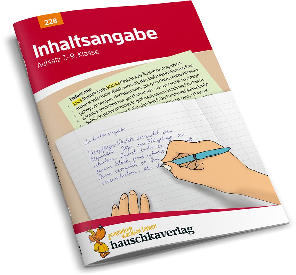 Inhaltsangabe. Aufsatz 7.- 9. Klasse