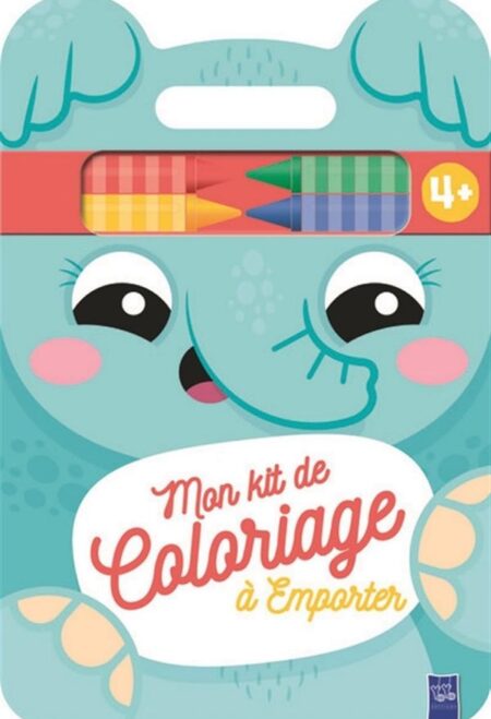 Éléphant - Mon kit de coloriage à emporter 4+