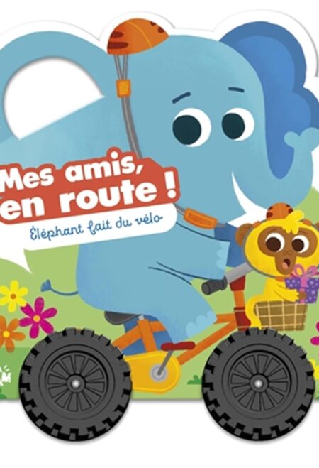 Eléphant fait du vélo - Mes amis en route