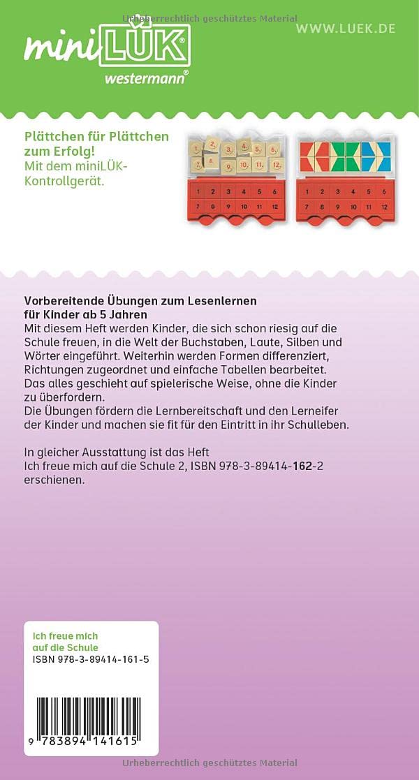 miniLÜK Ich freue mich auf die Schule 1: Vorbereitende Übungen zum Lesenlernen - Image 3