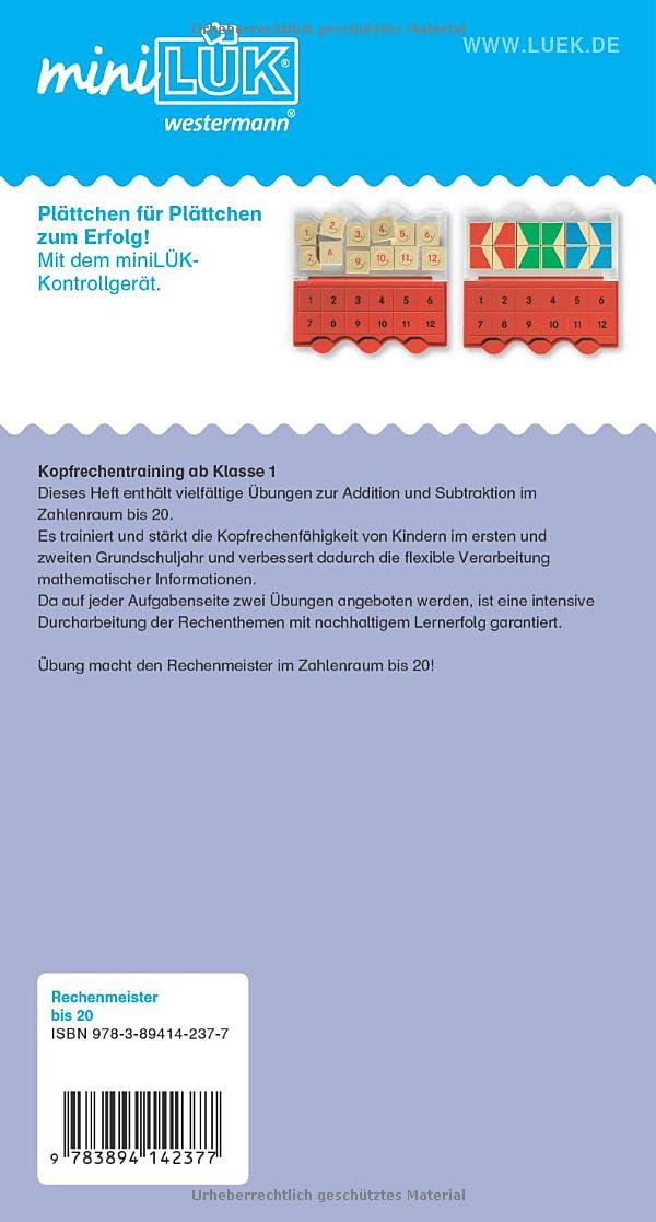mini LÜK Rechenmeister bis 20: Kopfrechentraining ab Klasse 1 - Image 5