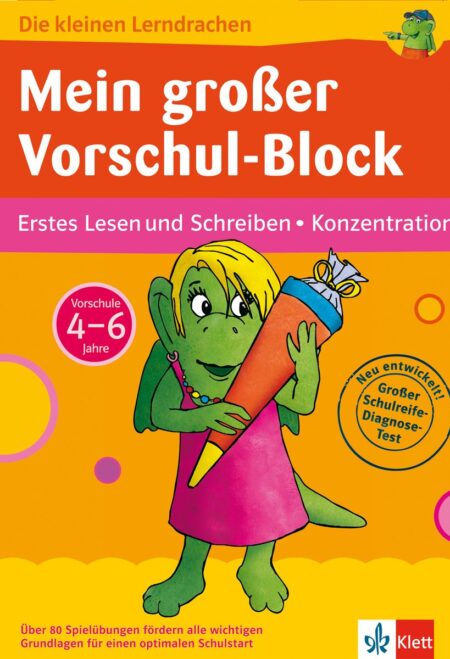 Mein großer Vorschul-Block (Vorschule 4-6 Jahre): Erstes Lesen und Schreiben - Konzentration