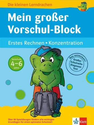 Mein großer Vorschul-Block (Vorschule 4-6 Jahre) – Erstes Rechnen - Konzentration