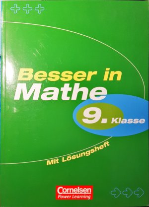 BESSER IN MATHE. 9. Klasse. Mit LÖSUNGSHEFT