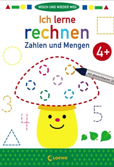 Wisch und wieder weg - Ich lerne rechnen 4+