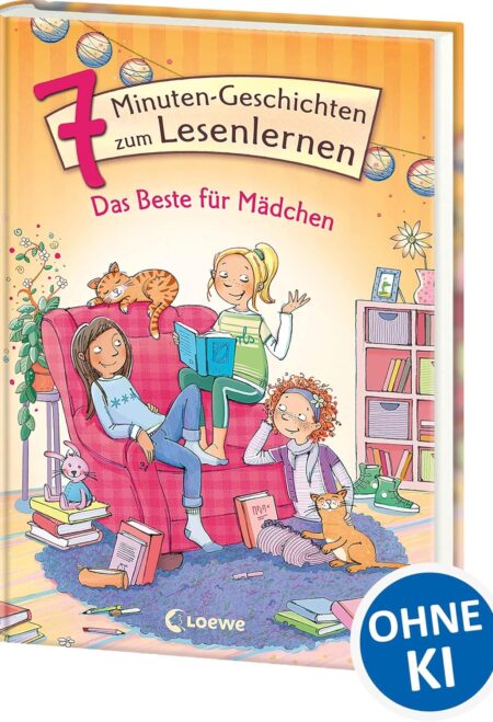 Leselöwen - Das Original - 7-Minuten-Geschichten zum Lesenlernen - Das Beste für Mädchen: Erstlesebuch für Kinder ab 6 Jahre