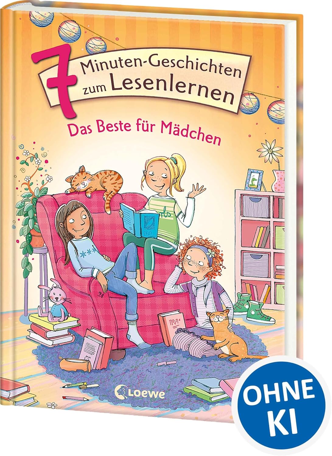 Leselöwen - Das Original - 7-Minuten-Geschichten zum Lesenlernen - Das Beste für Mädchen: Erstlesebuch für Kinder ab 6 Jahre