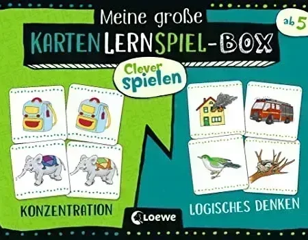 Clever spielen – Meine große KartenLernSpiel-Box – Konzentration/Logisches Denken