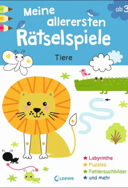 Loewe: Meine allerersten Rätselspiele - Tiere - Spannende Lernspiele für Kinder. Fördert Logik & Feinmotorik.