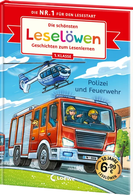 Die schönsten Leselöwen-Geschichten zum Lesenlernen - Polizei und Feuerwehr