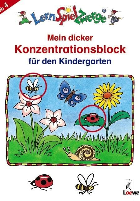 Mein dicker Konzentrationsblock für den Kindergarten: Sammelblock