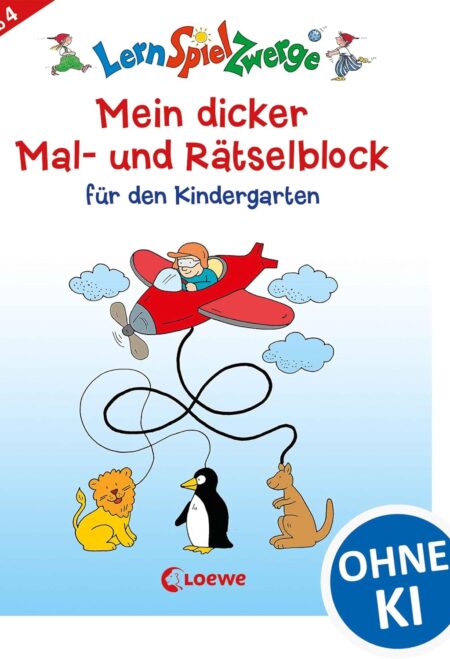 Mein dicker Mal- und Rätselblock für den Kindergarten