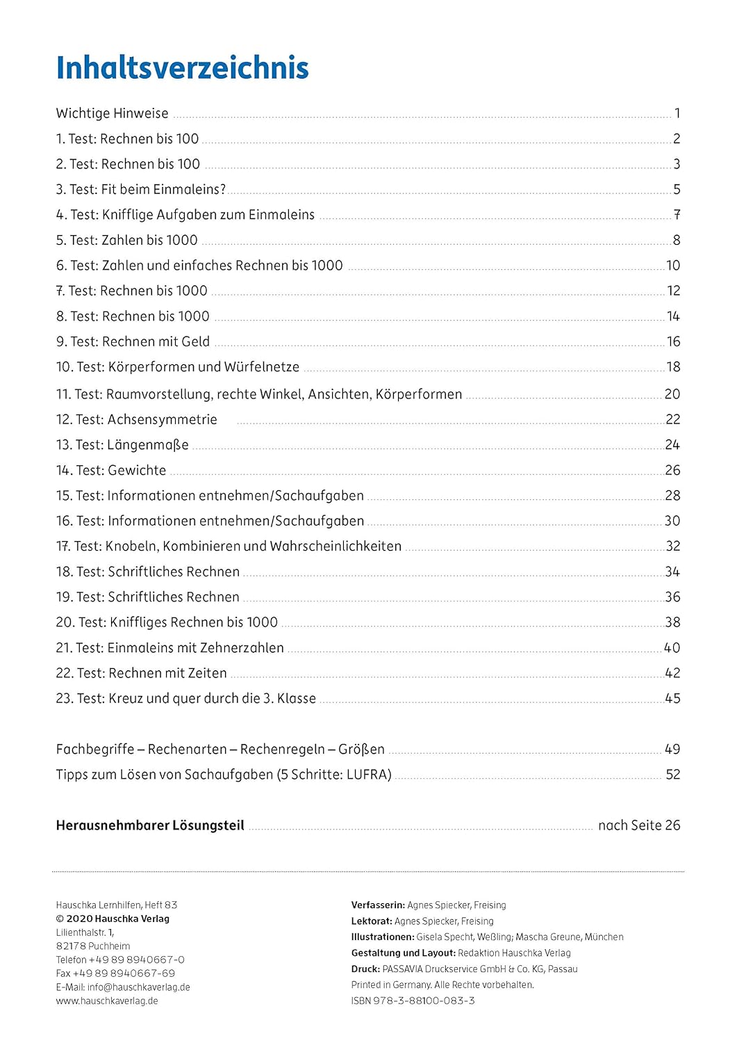 Tests in Mathe - Lernzielkontrollen 3. Klasse - Image 3
