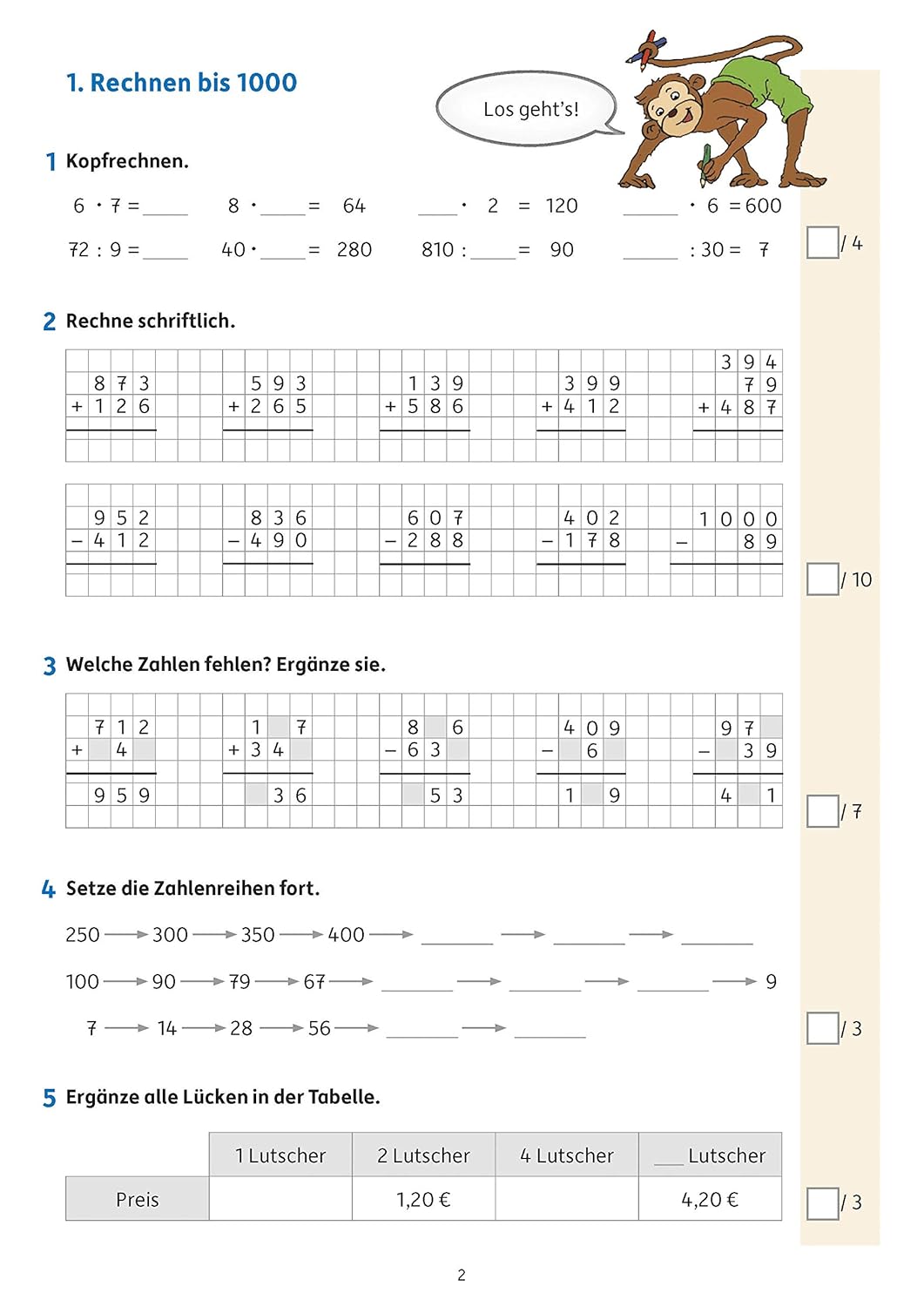 Tests in Mathe - Lernzielkontrollen 4. Klasse - Image 5