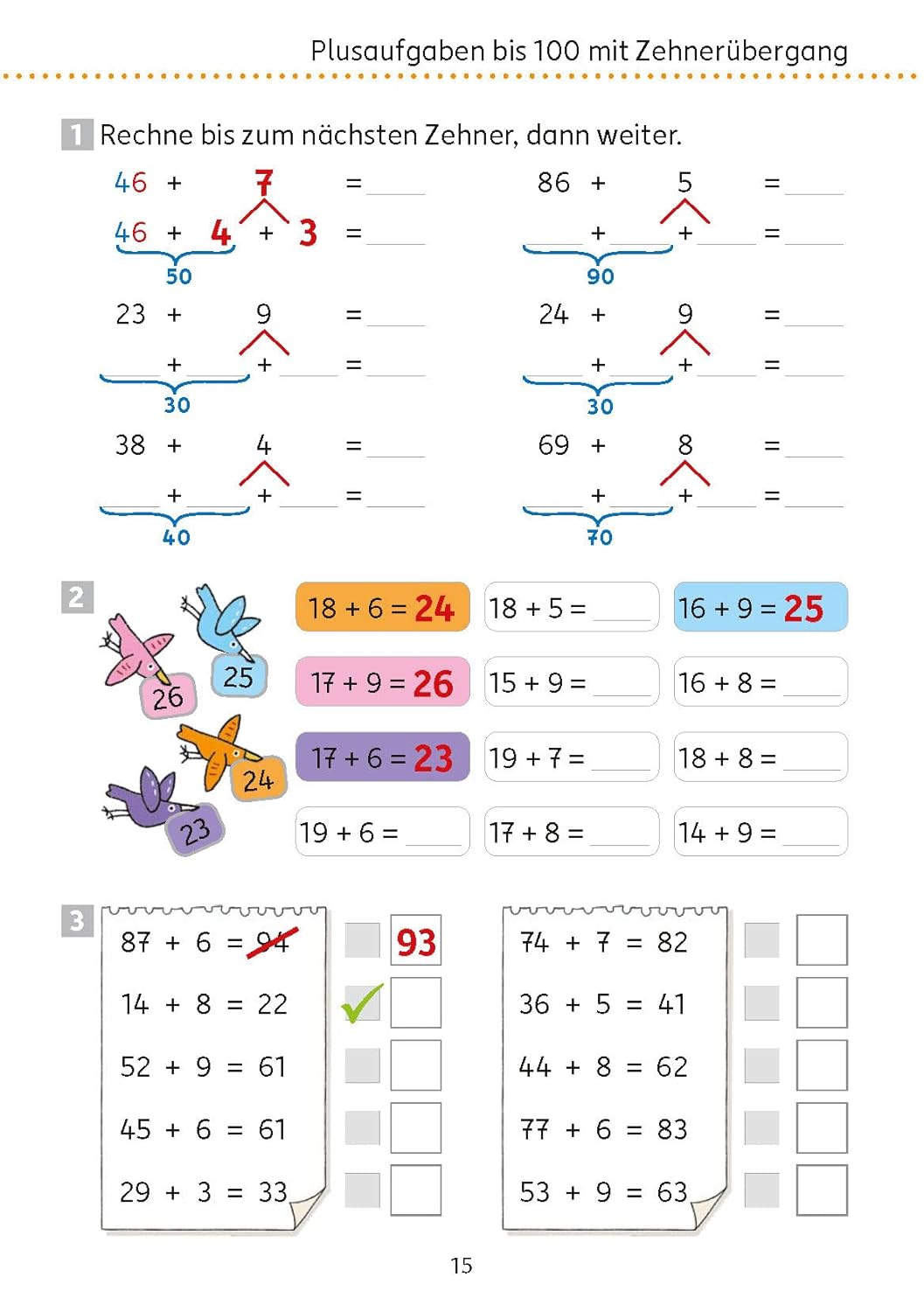 Mein Übungsheft Rechnen 2. Klasse: Mathematik: Aufgaben mit Lösungen im Zahlenraum bis 100 - wiederholen, trainieren, lernen - Image 4