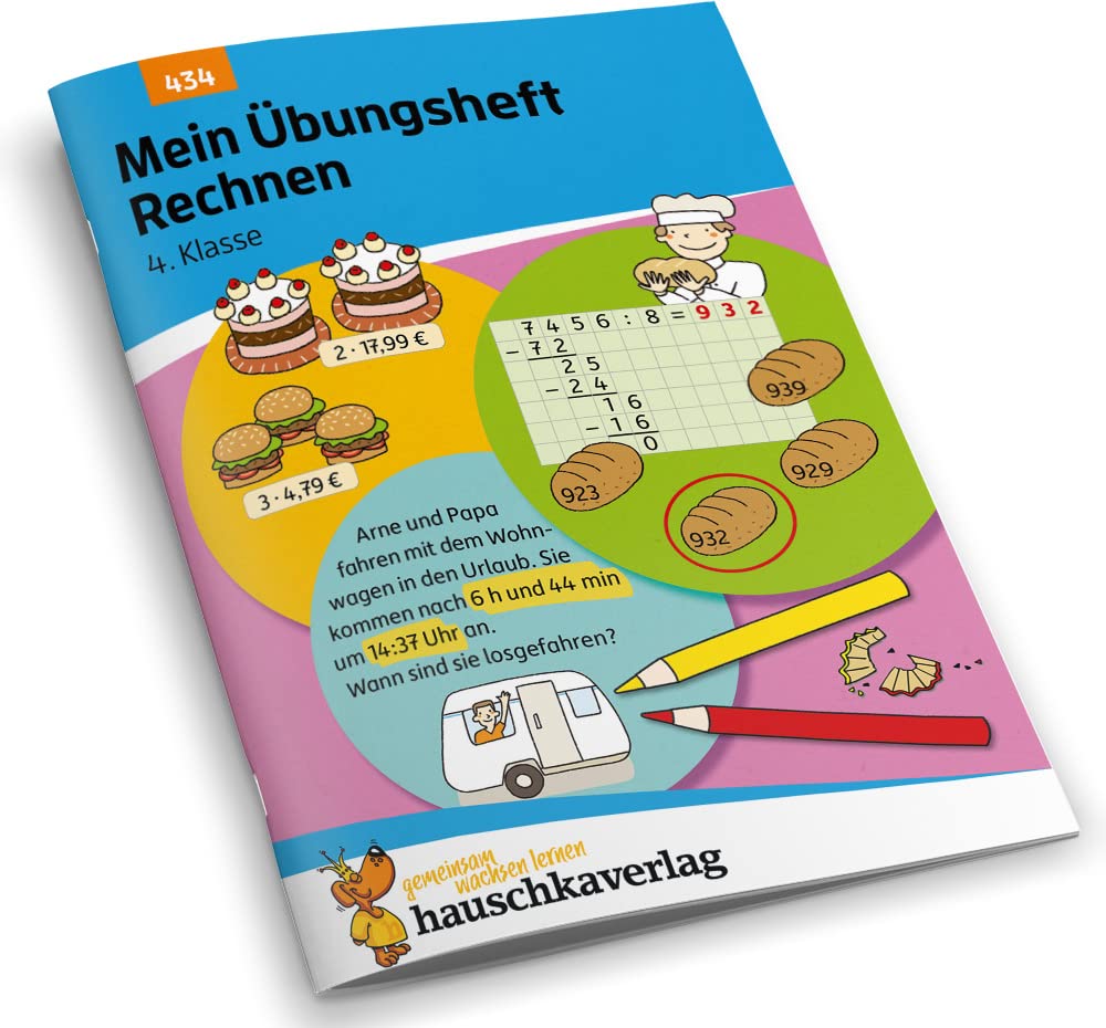 Mein Übungsheft Rechnen 4. Klasse: Mathematik: Aufgaben mit Lösungen im Zahlenraum bis zur Million - wiederholen, trainieren, lernen - Image 2
