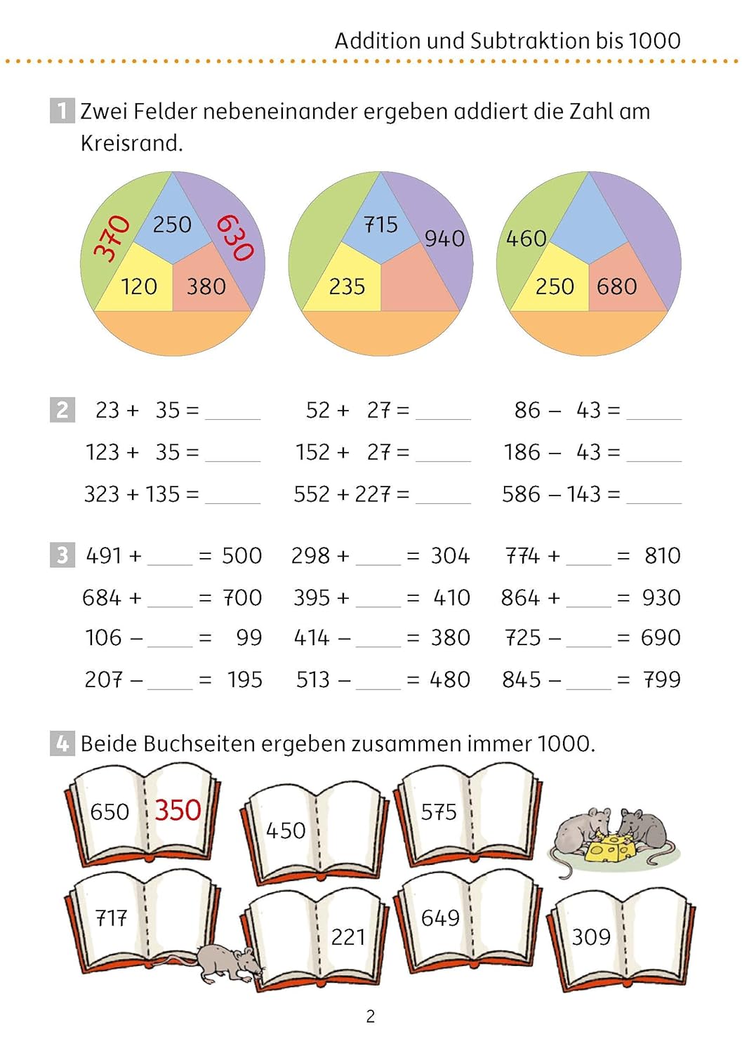 Mein Übungsheft Rechnen 4. Klasse: Mathematik: Aufgaben mit Lösungen im Zahlenraum bis zur Million - wiederholen, trainieren, lernen - Image 4