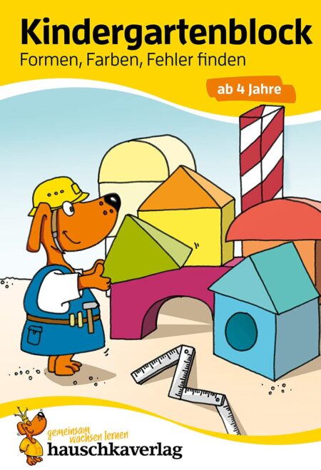 Kindergartenblock - Formen, Farben, Fehler finden ab 4 Jahre