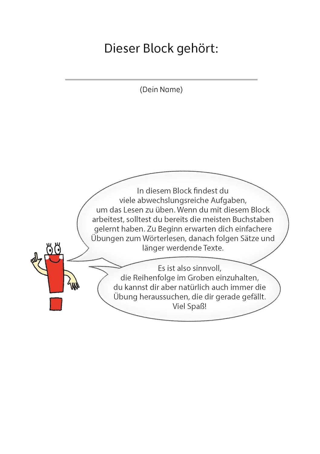 Quer durch die 1. Klasse, Lesen üben: A5-Übungsblock - Image 3