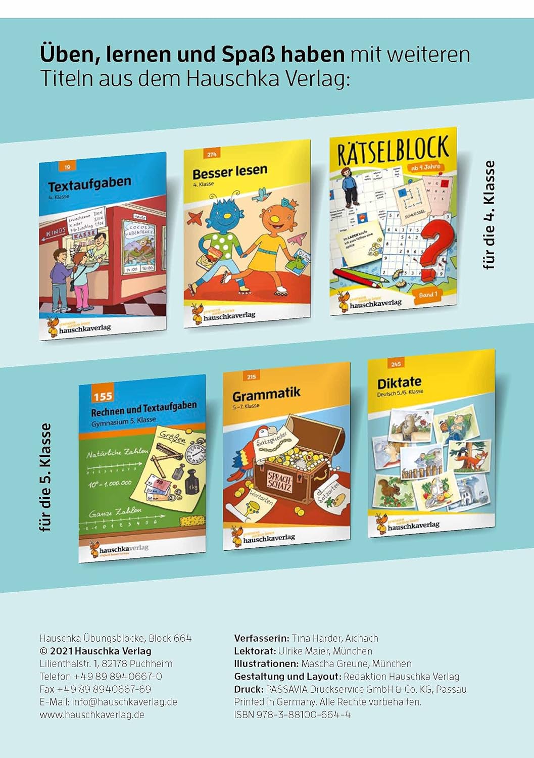Quer durch die 4. Klasse, Mathe und Deutsch: A5-Übungsblock - Image 10