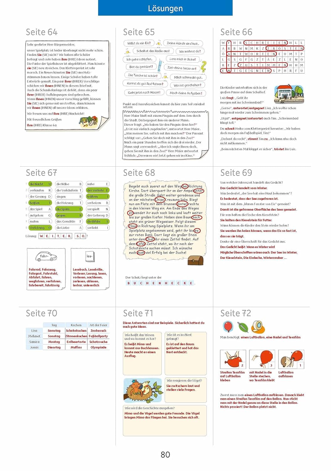 Quer durch die 4. Klasse, Mathe und Deutsch: A5-Übungsblock - Image 9