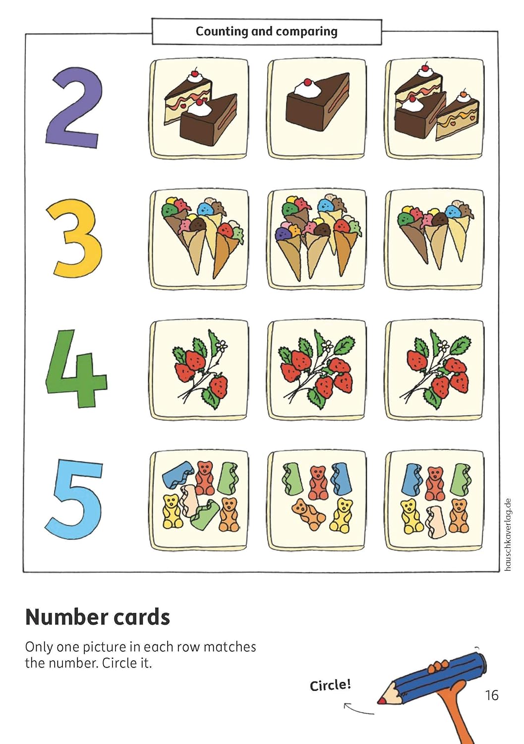 Preschool Activity Book for 5 Years - Boys and Girls - Numbers and quantities: Colourful puzzle block - fun educational development - Image 7
