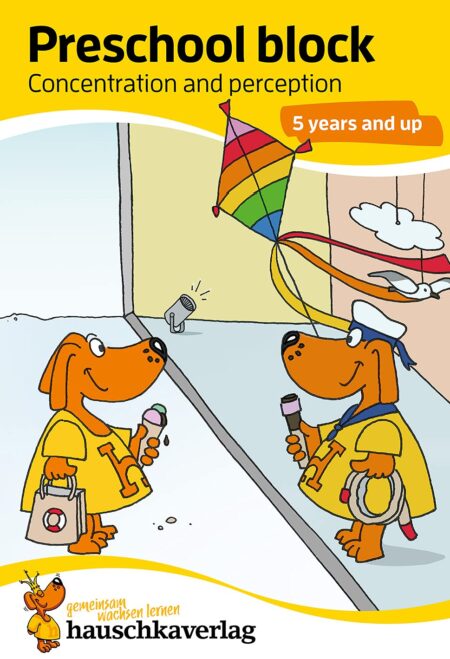 Preschool Activity Book for 5 Years - Boys and Girls - Concentration and perception: Colourful puzzle block - fun educational development: 734 (Kids ... activity pads for kindergarten and preschool)