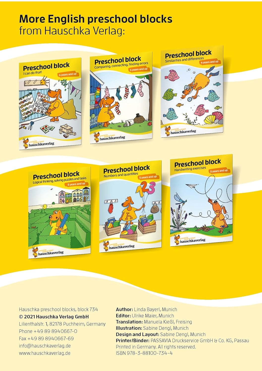 Preschool Activity Book for 5 Years - Boys and Girls - Concentration and perception: Colourful puzzle block - fun educational development: 734 (Kids ... activity pads for kindergarten and preschool) - Image 9