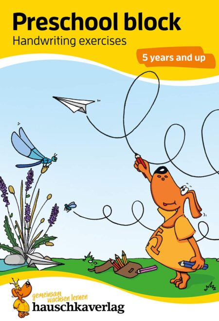 Preschool Activity Book for 5 Years - Boys and Girls - Writing and Tracing Workbook: Colourful puzzle block - fun educational development