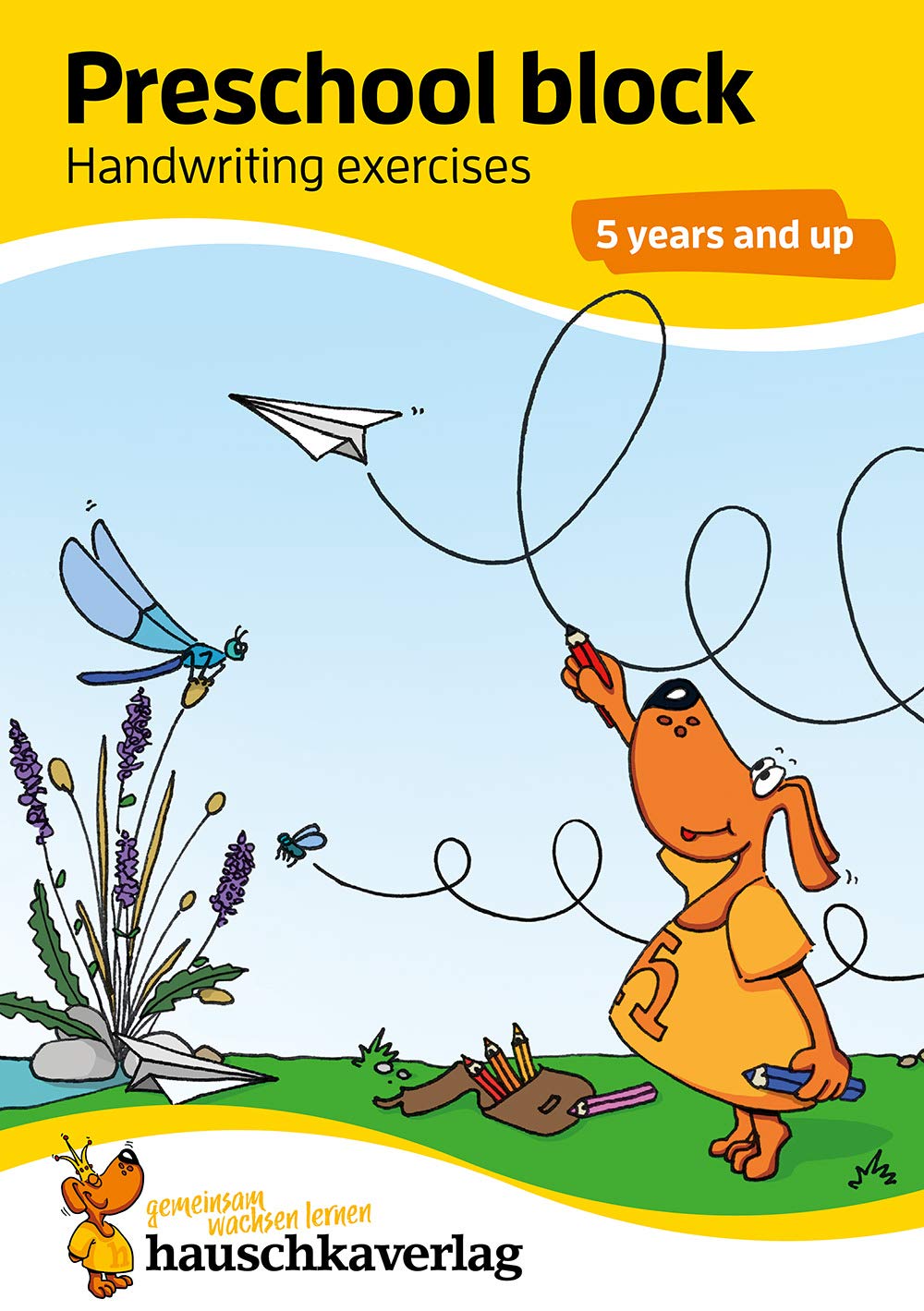 Preschool Activity Book for 5 Years - Boys and Girls - Writing and Tracing Workbook: Colourful puzzle block - fun educational development