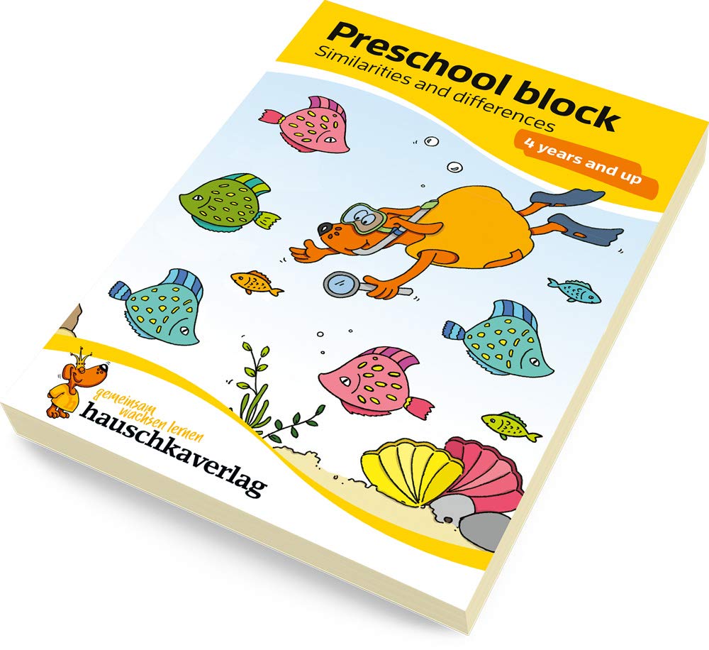 Kindergarten Activity Book from age 4 years - Spot the difference - for kids, boy and girl: Colourful puzzle block - fun educational learning - Image 2