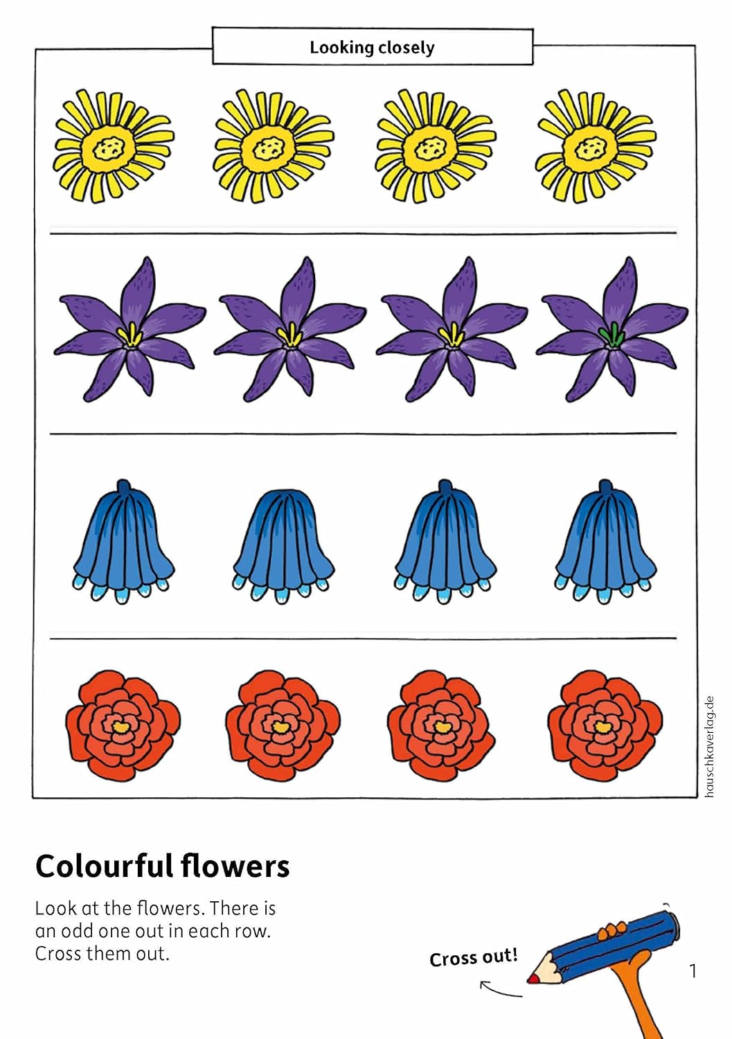 Kindergarten Activity Book from age 4 years - Spot the difference - for kids, boy and girl: Colourful puzzle block - fun educational learning - Image 4