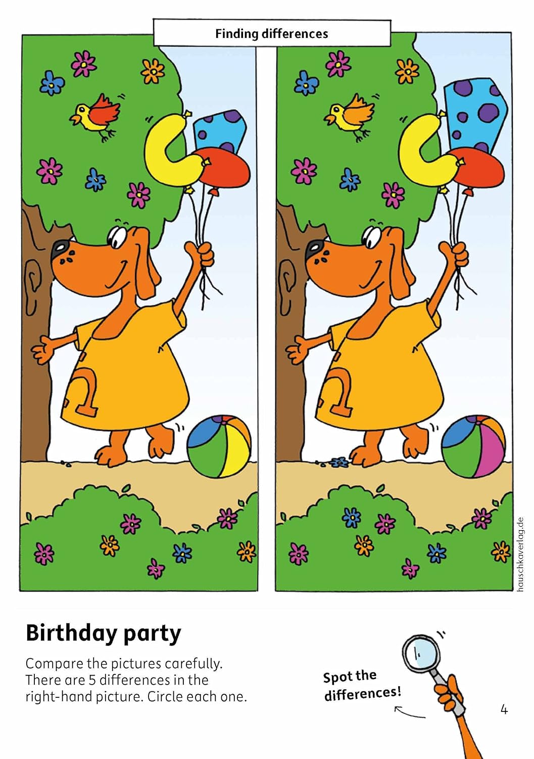 Kindergarten Activity Book from age 4 years - Spot the difference - for kids, boy and girl: Colourful puzzle block - fun educational learning - Image 5