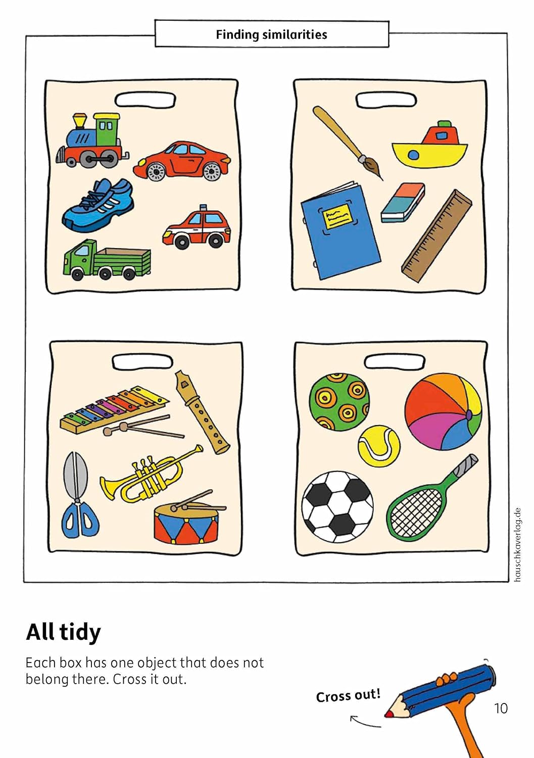 Kindergarten Activity Book from age 4 years - Spot the difference - for kids, boy and girl: Colourful puzzle block - fun educational learning - Image 6