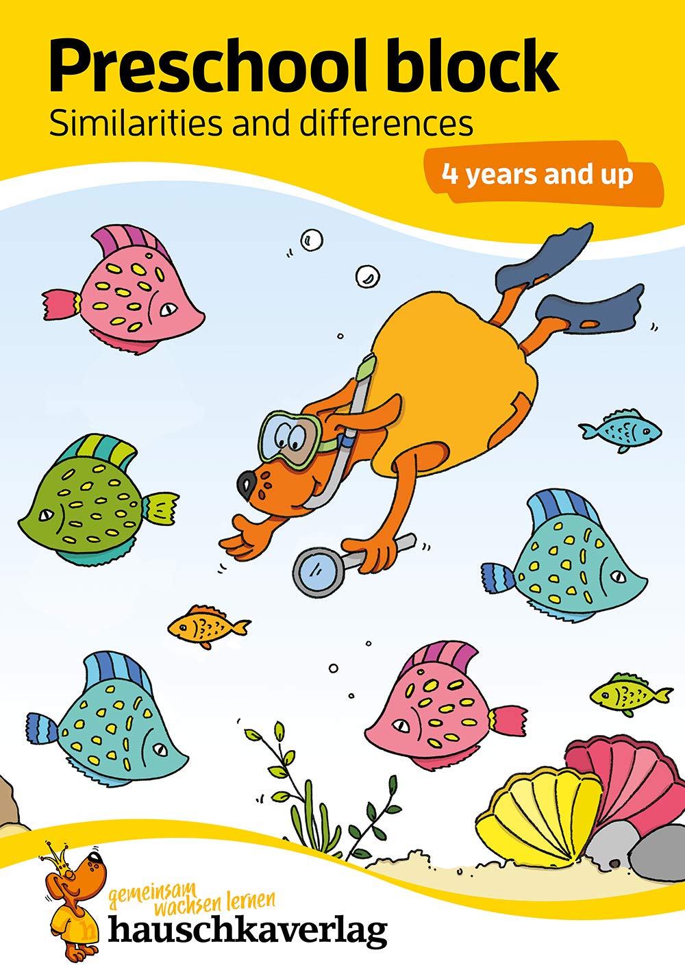 Kindergarten Activity Book from age 4 years - Spot the difference - for kids, boy and girl: Colourful puzzle block - fun educational learning