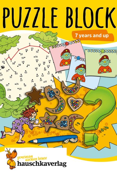 Puzzle Activity Book from 7 Years: Colourful Preschool Activity Books with Puzzle Fun: Labyrinth, Sudoku, Search and Find Books for Children, Promotes Concentration & Logical Thinking