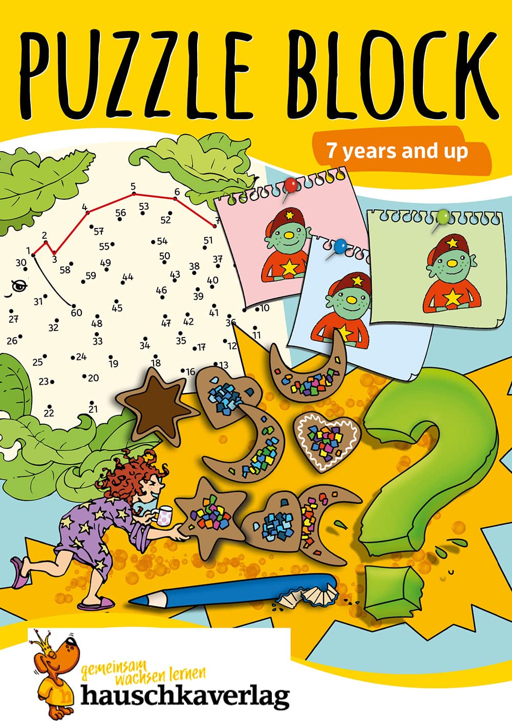 Puzzle Activity Book from 7 Years: Colourful Preschool Activity Books with Puzzle Fun: Labyrinth, Sudoku, Search and Find Books for Children, Promotes Concentration & Logical Thinking