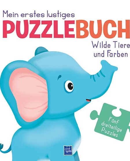 Mein erstes lustiges Puzzlebuch: Wilde Tiere und Farben