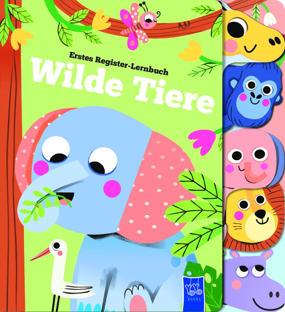 Erstes Register-Lernbuch: Wilde Tiere